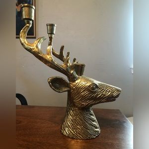Threshold Deer Taper Candle Holder